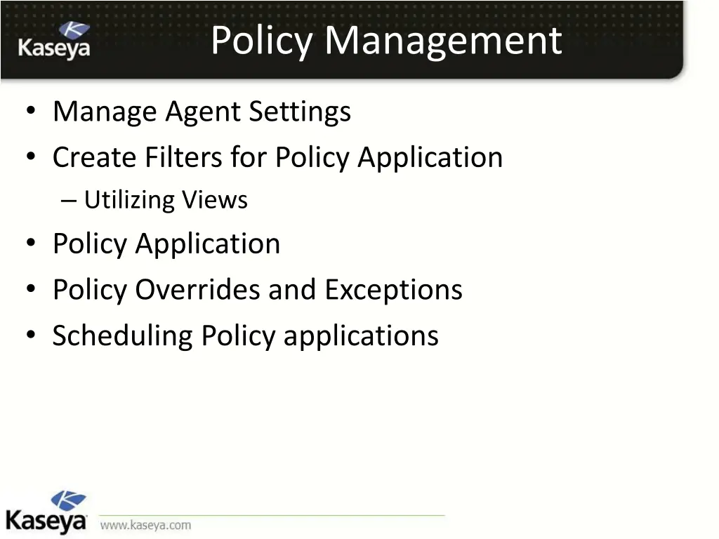 policy management