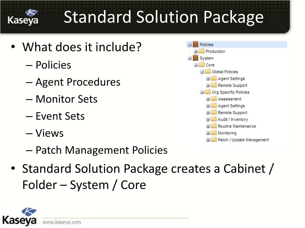 standard solution package 1