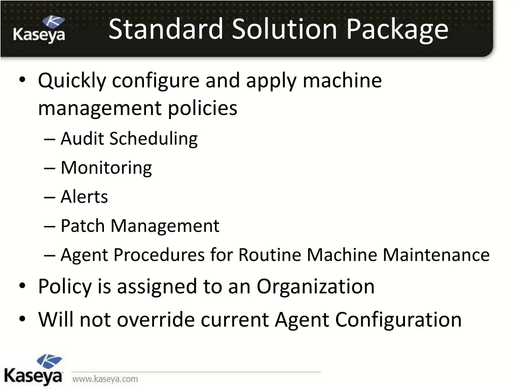 standard solution package