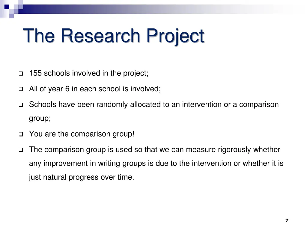 the research project 1