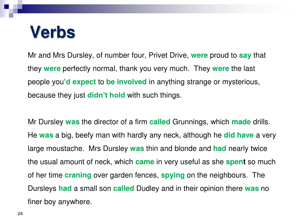 verbs 1