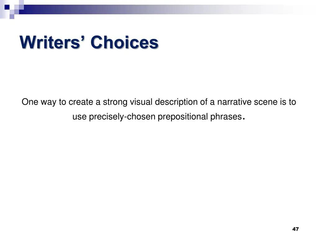 writers choices 1