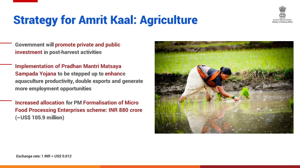 strategy for amrit kaal agriculture
