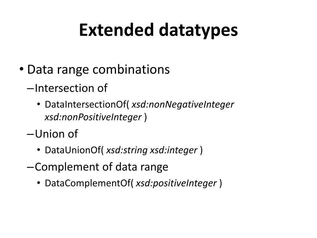 extended datatypes 1