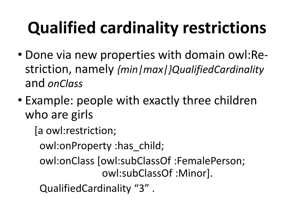 qualified cardinality restrictions 1