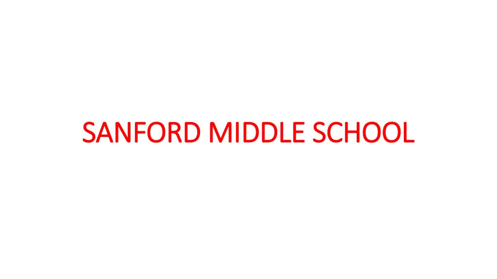 sanford middle school sanford middle school