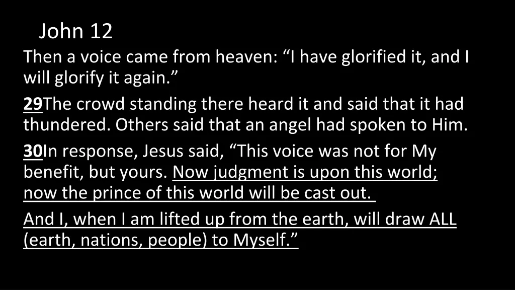 john 12 then a voice came from heaven i have 1