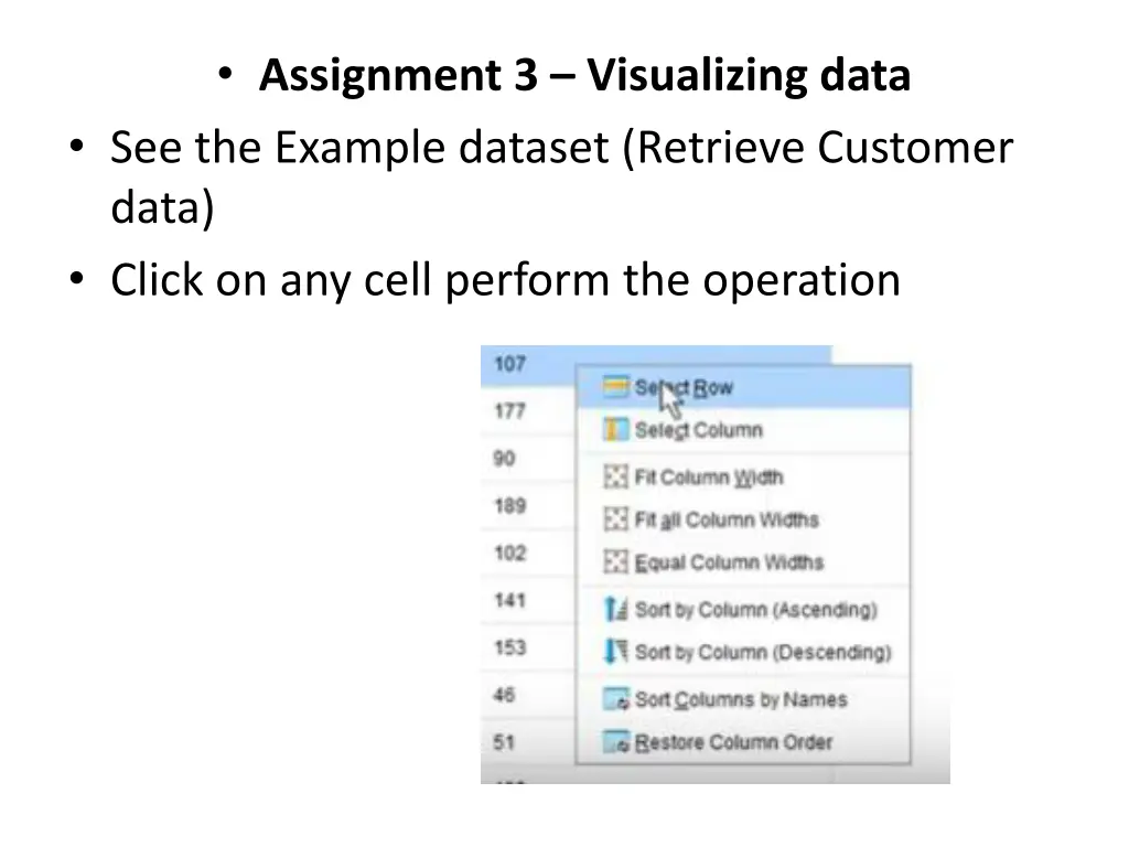 assignment 3 visualizing data see the example