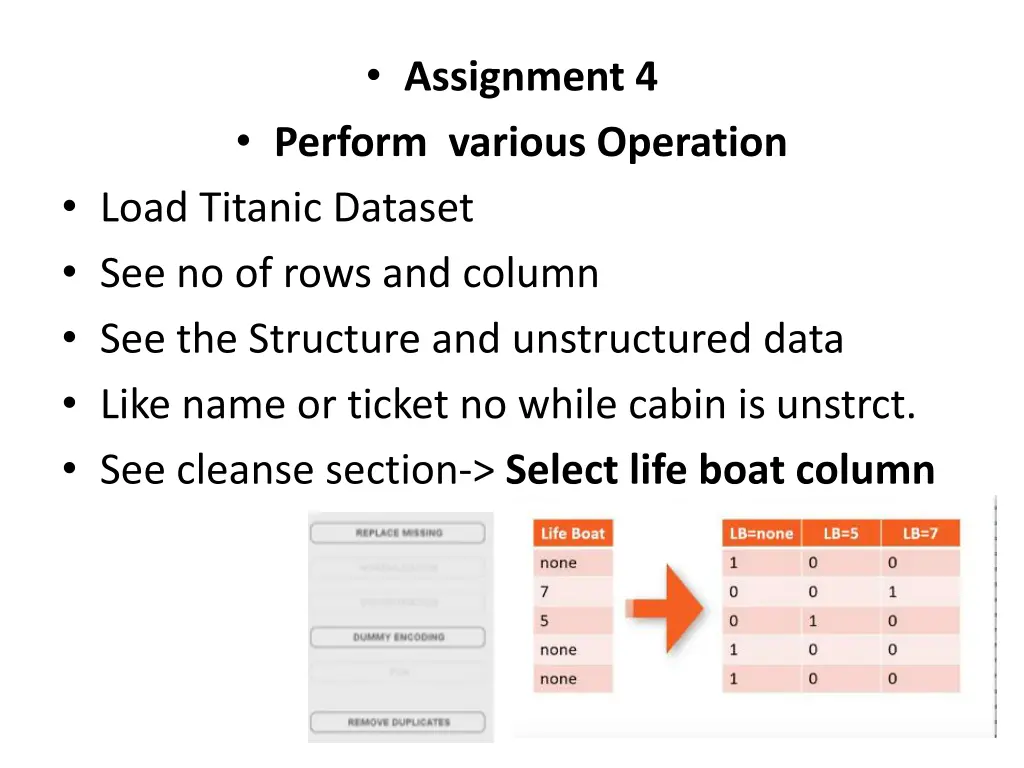 assignment 4 perform various operation load