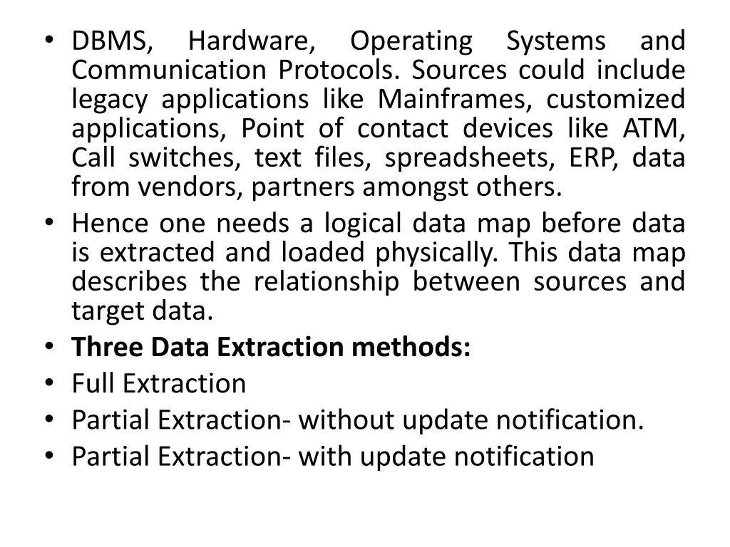 dbms communication protocols sources could