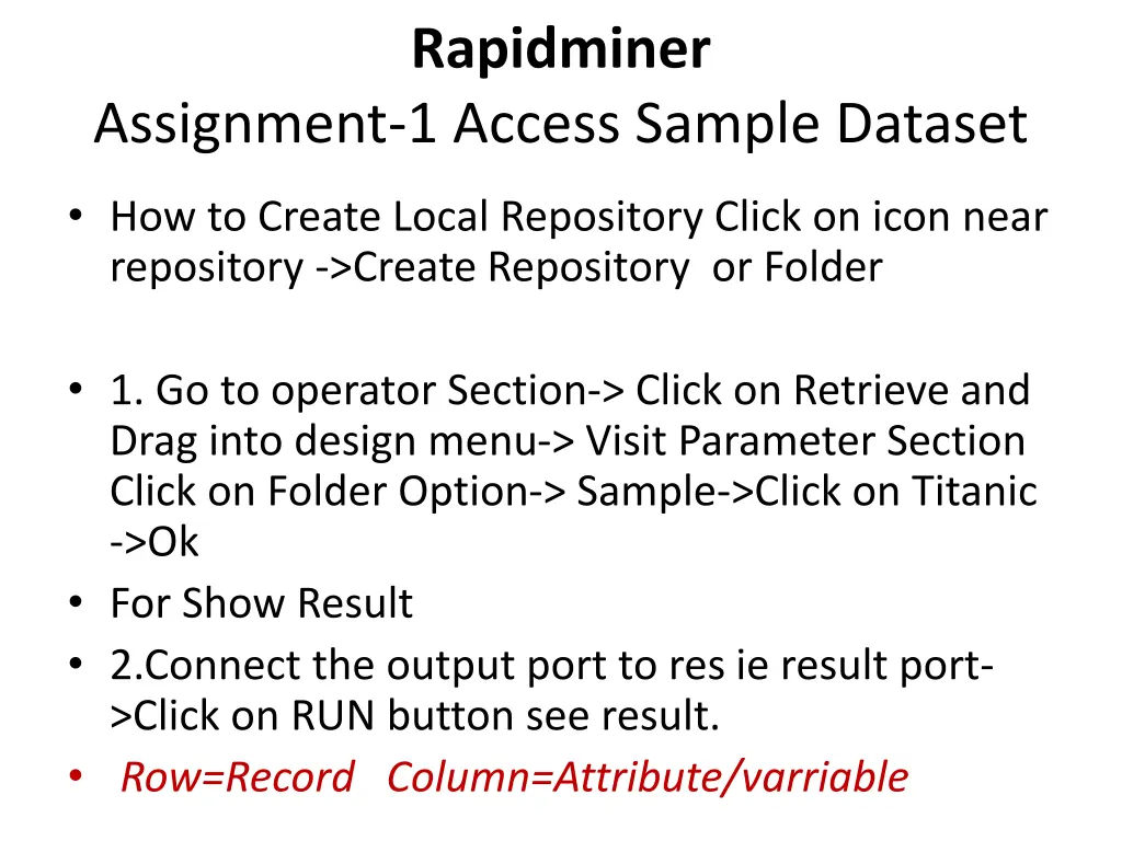 rapidminer