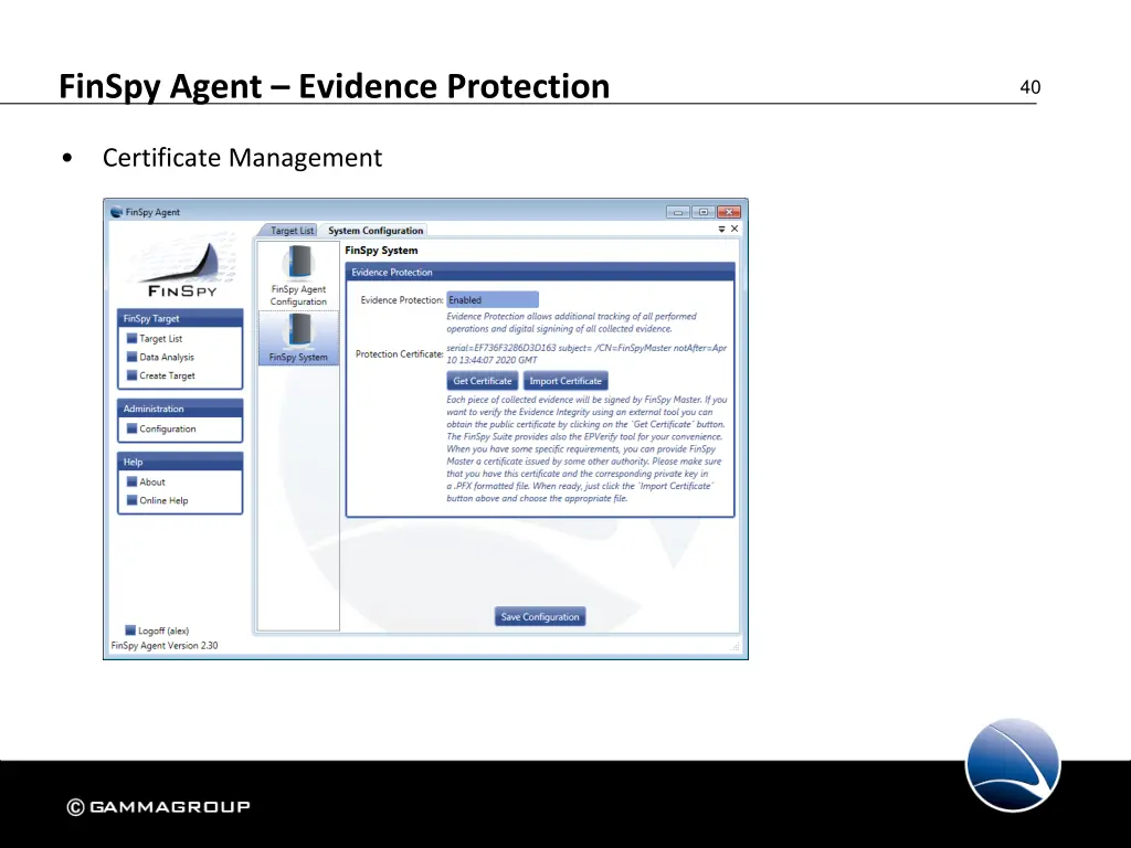 finspy agent evidence protection 1