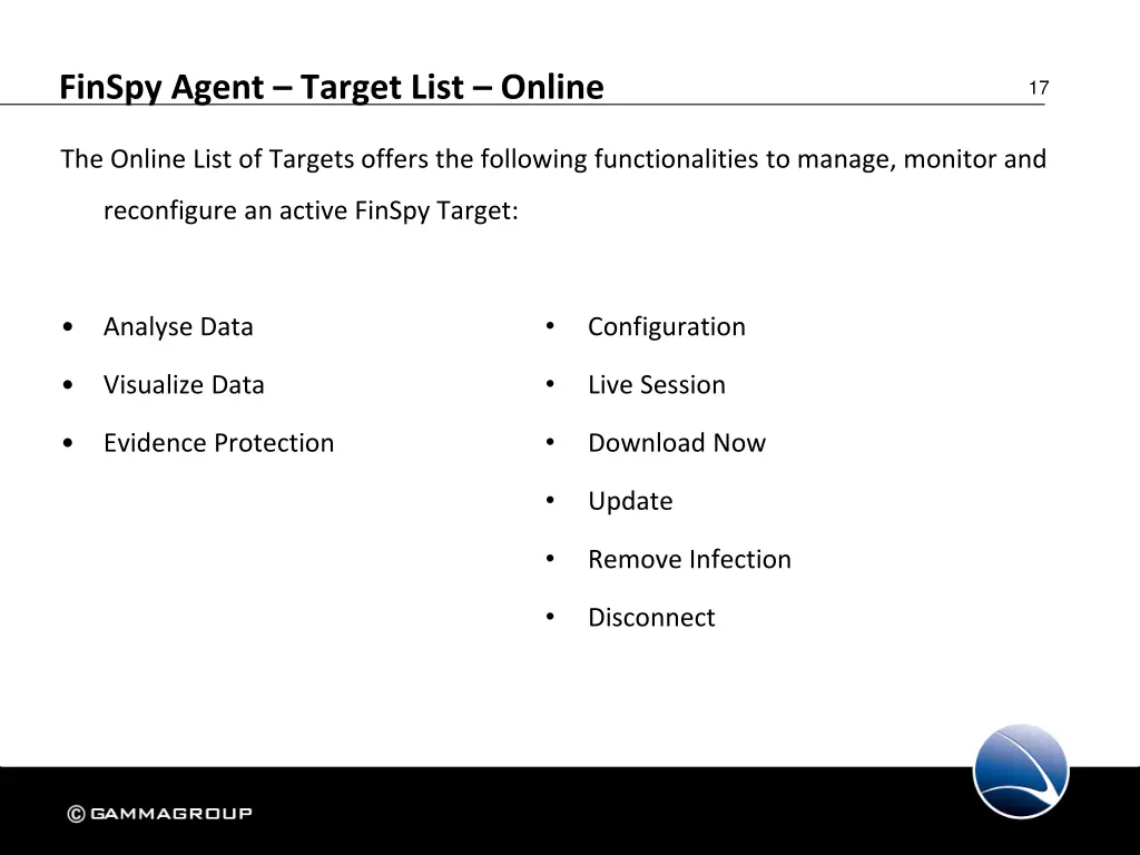 finspy agent target list online 1