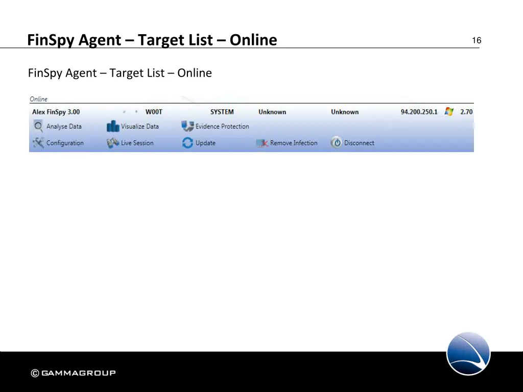 finspy agent target list online