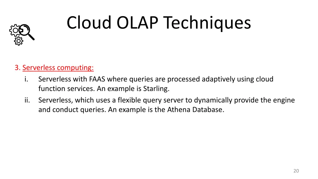 cloud olap techniques 2