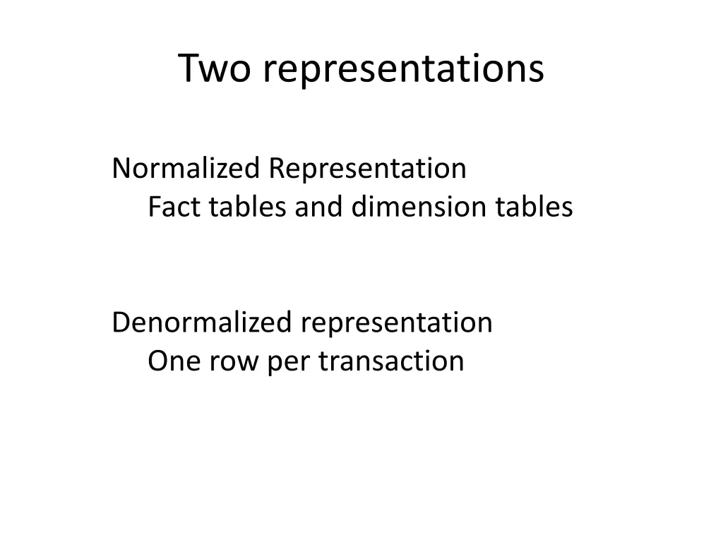 two representations