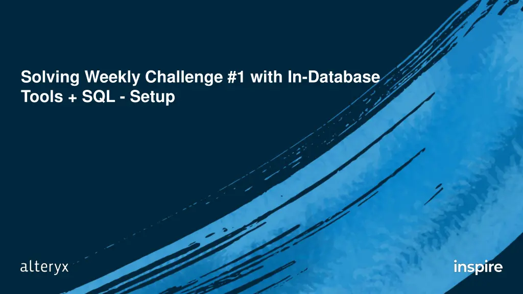 solving weekly challenge 1 with in database tools