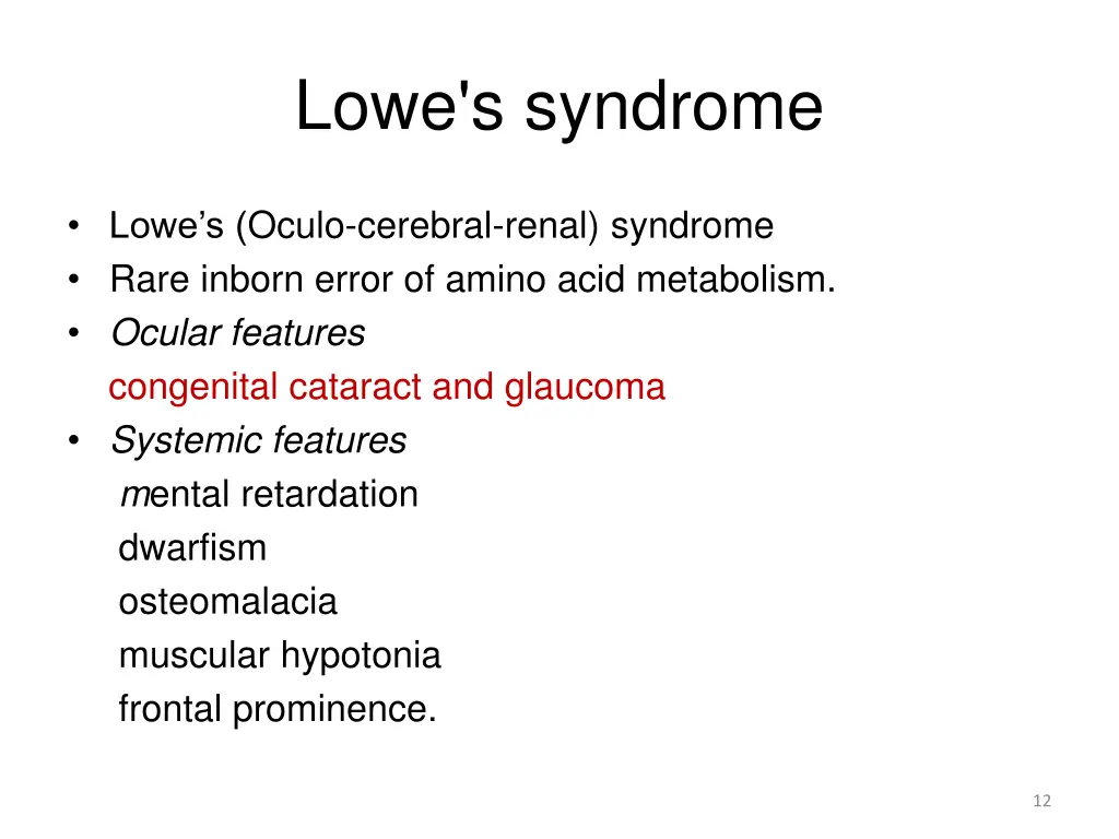 lowe s syndrome