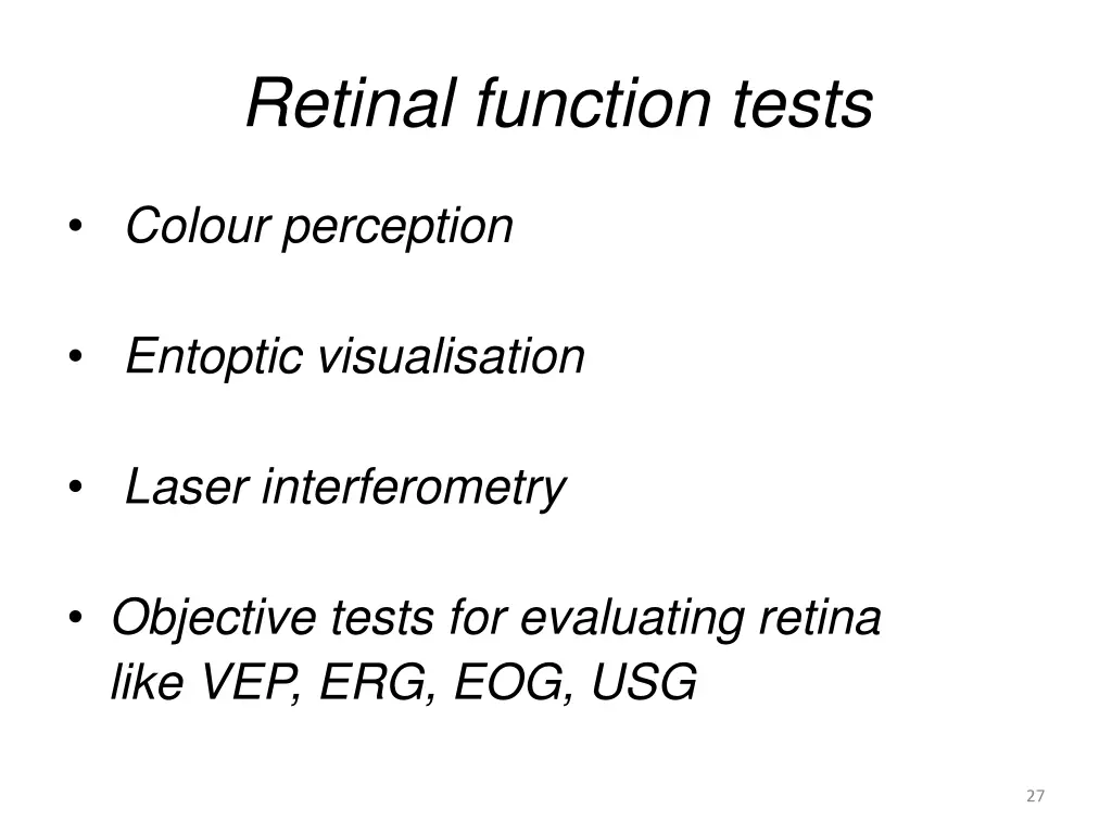 retinal function tests 1