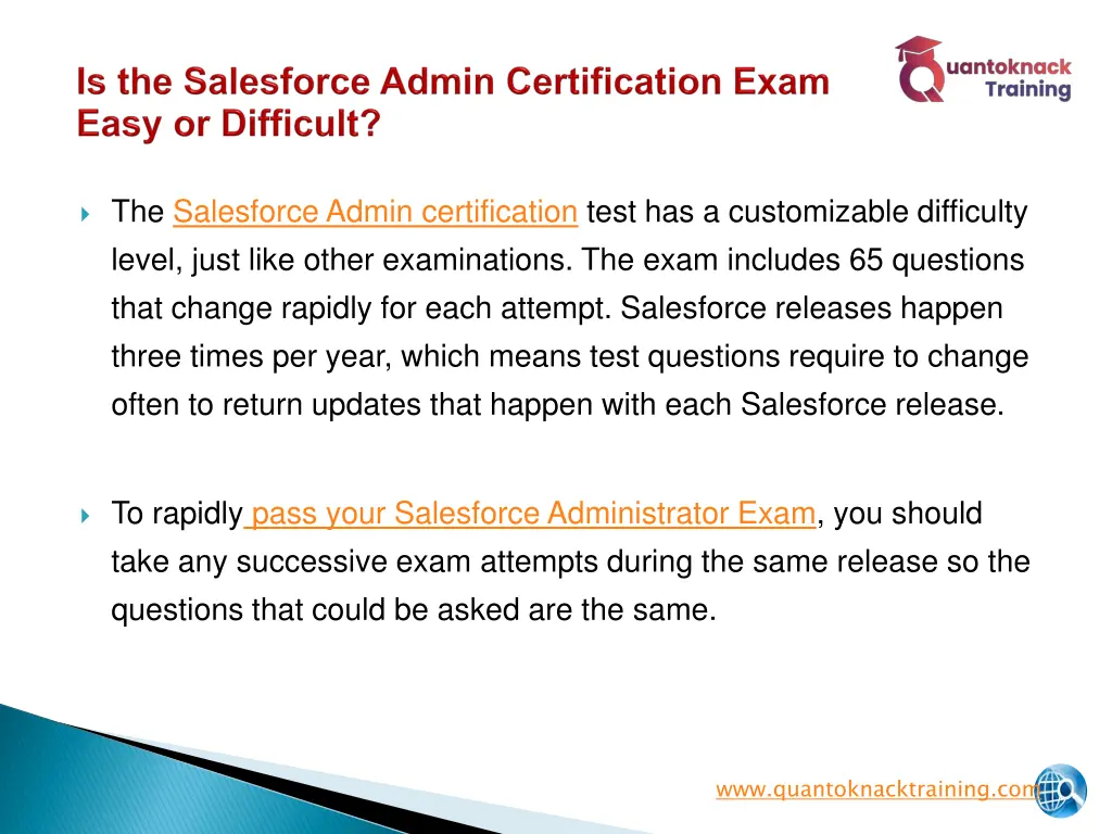 the salesforce admin certification test