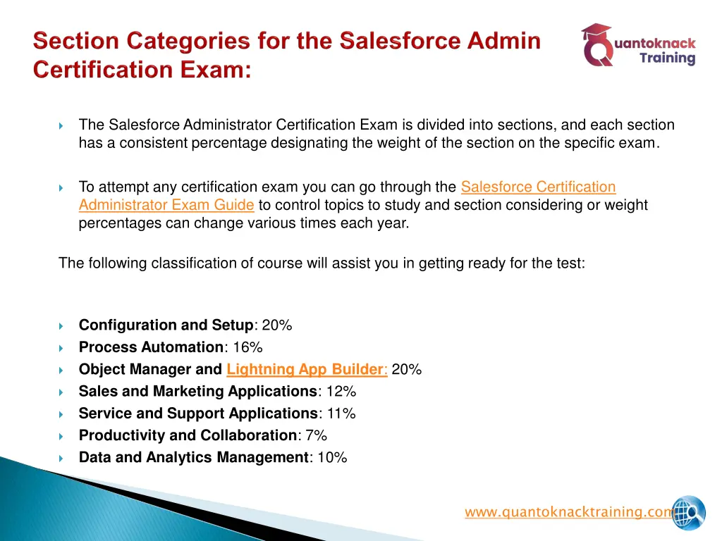 the salesforce administrator certification exam