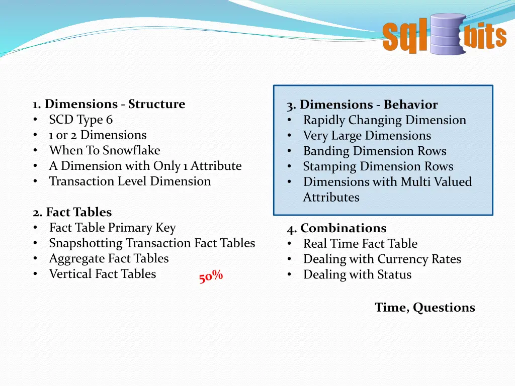 1 dimensions structure scd type 1