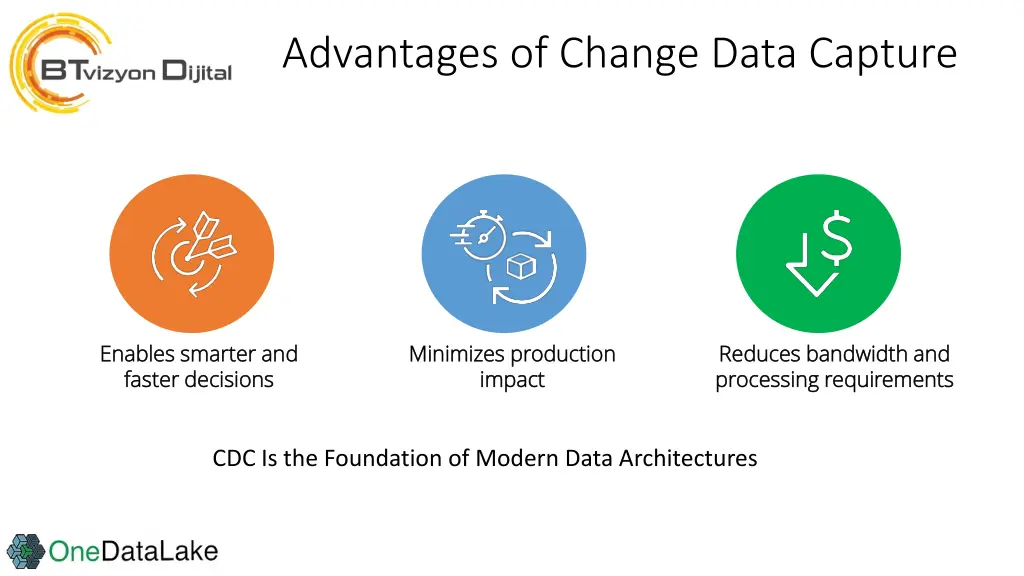 advantages of change data capture