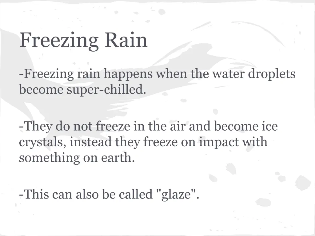 freezing rain