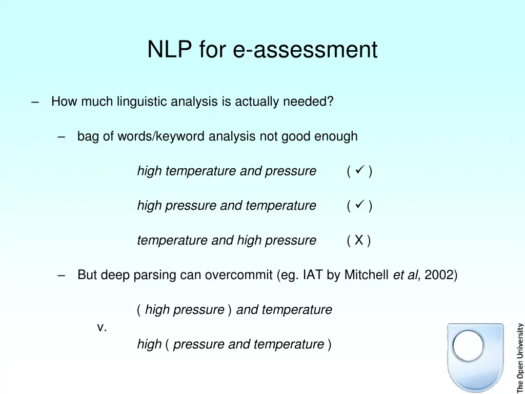 nlp for e assessment