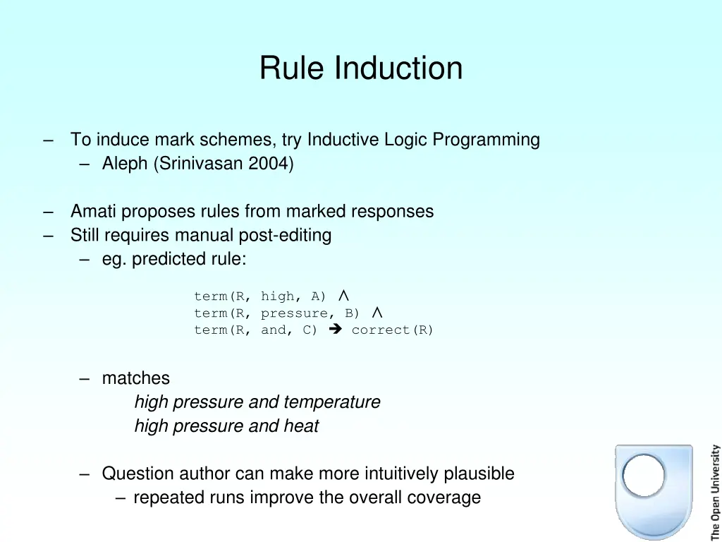 rule induction