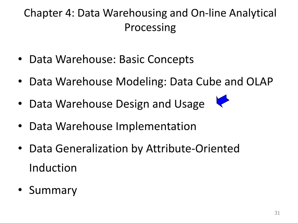 chapter 4 data warehousing and on line analytical 2