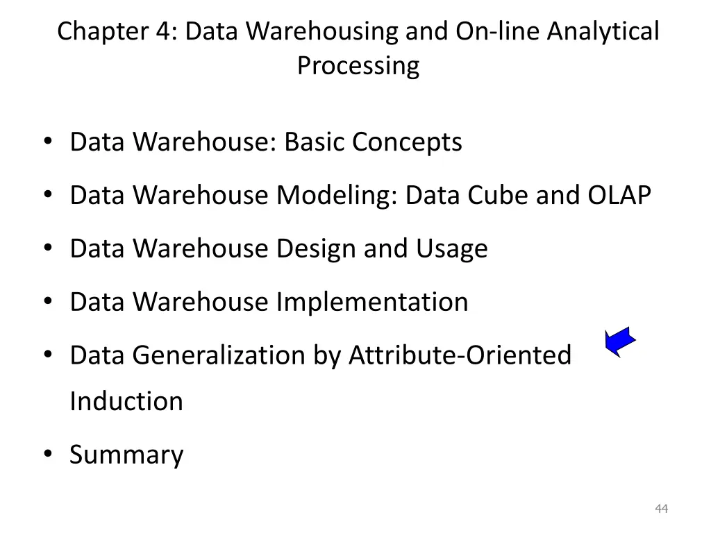 chapter 4 data warehousing and on line analytical 4