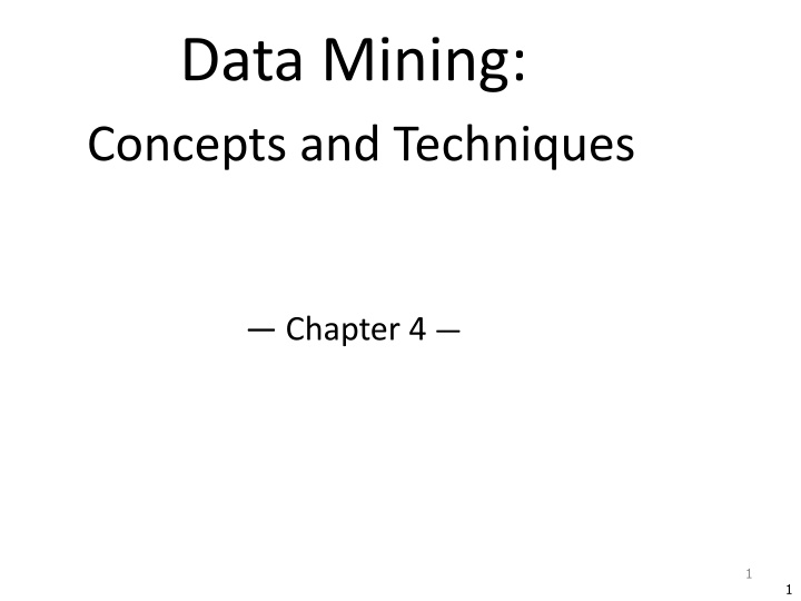 data mining concepts and techniques