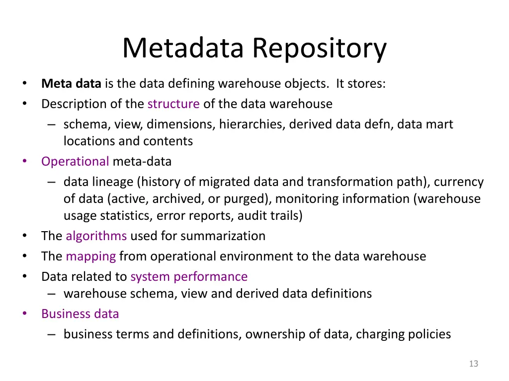 metadata repository