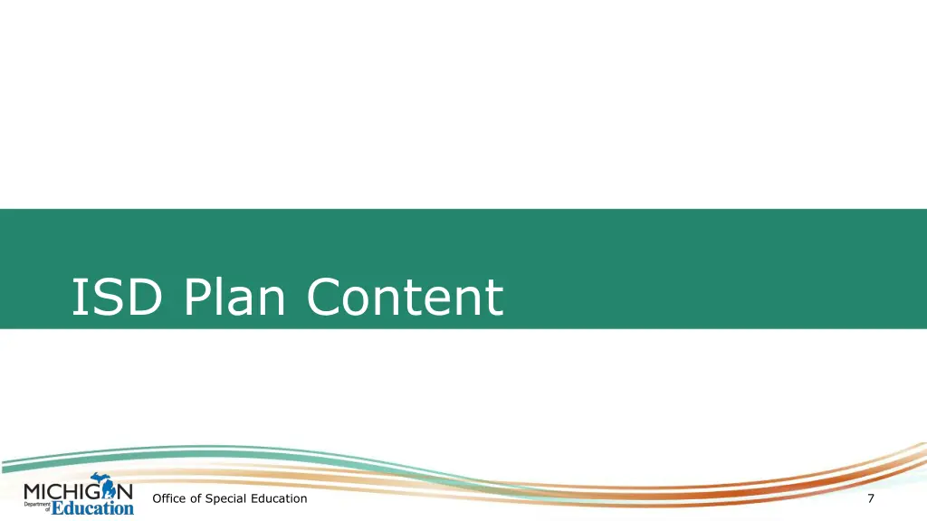 isd plan content