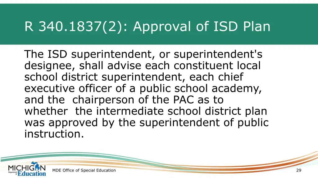 r 340 1837 2 approval of isd plan