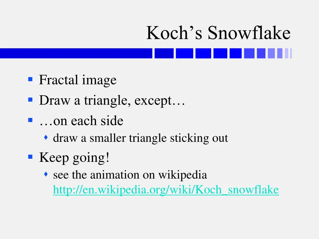 koch s snowflake