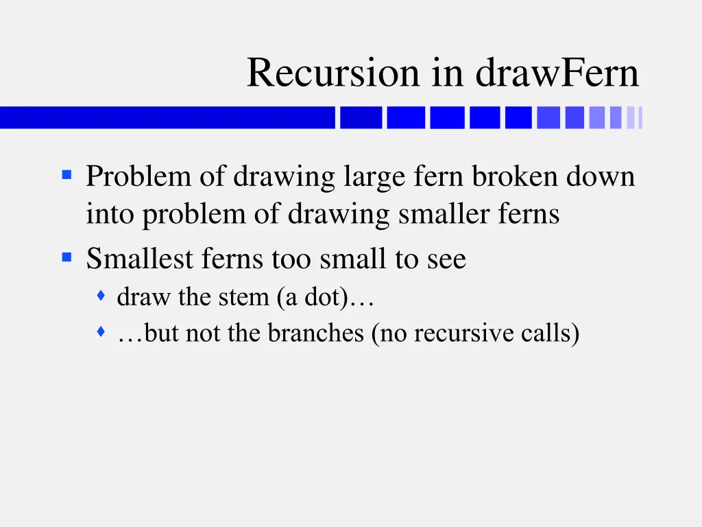 recursion in drawfern