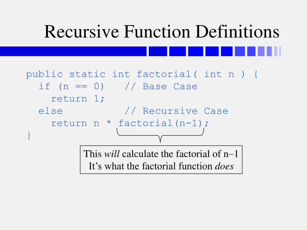 recursive function definitions 1