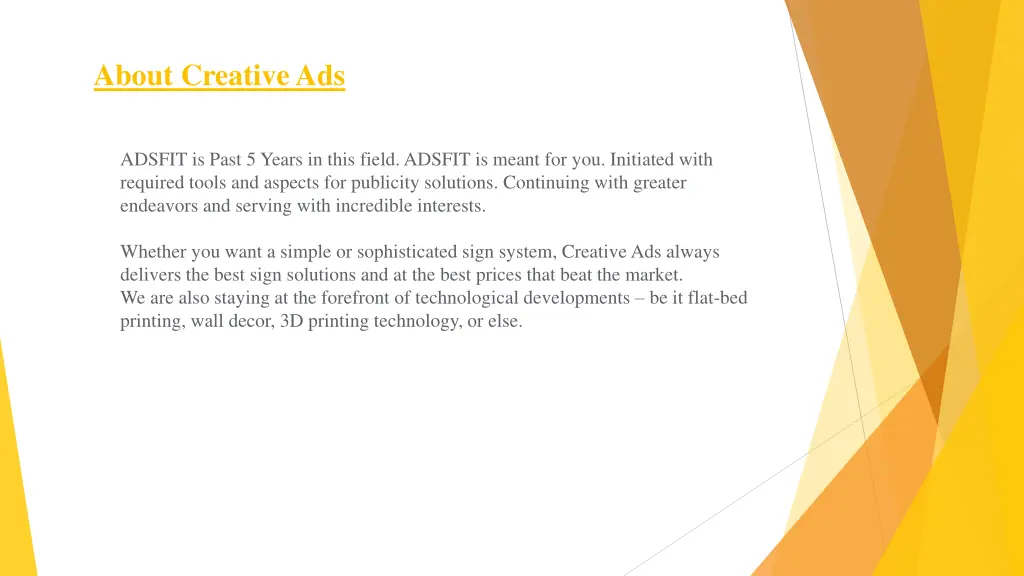 about creative ads