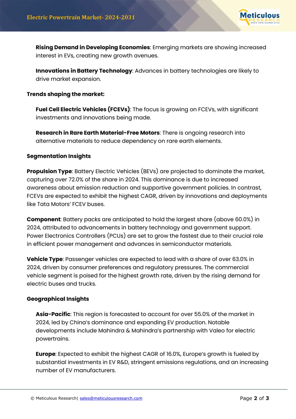 electric powertrain market 2024 2031 1