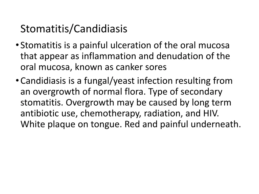 stomatitis candidiasis stomatitis is a painful