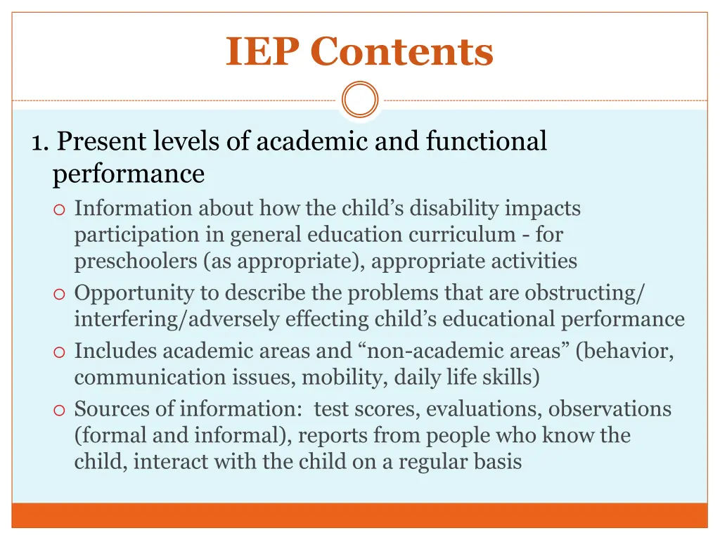 iep contents 1