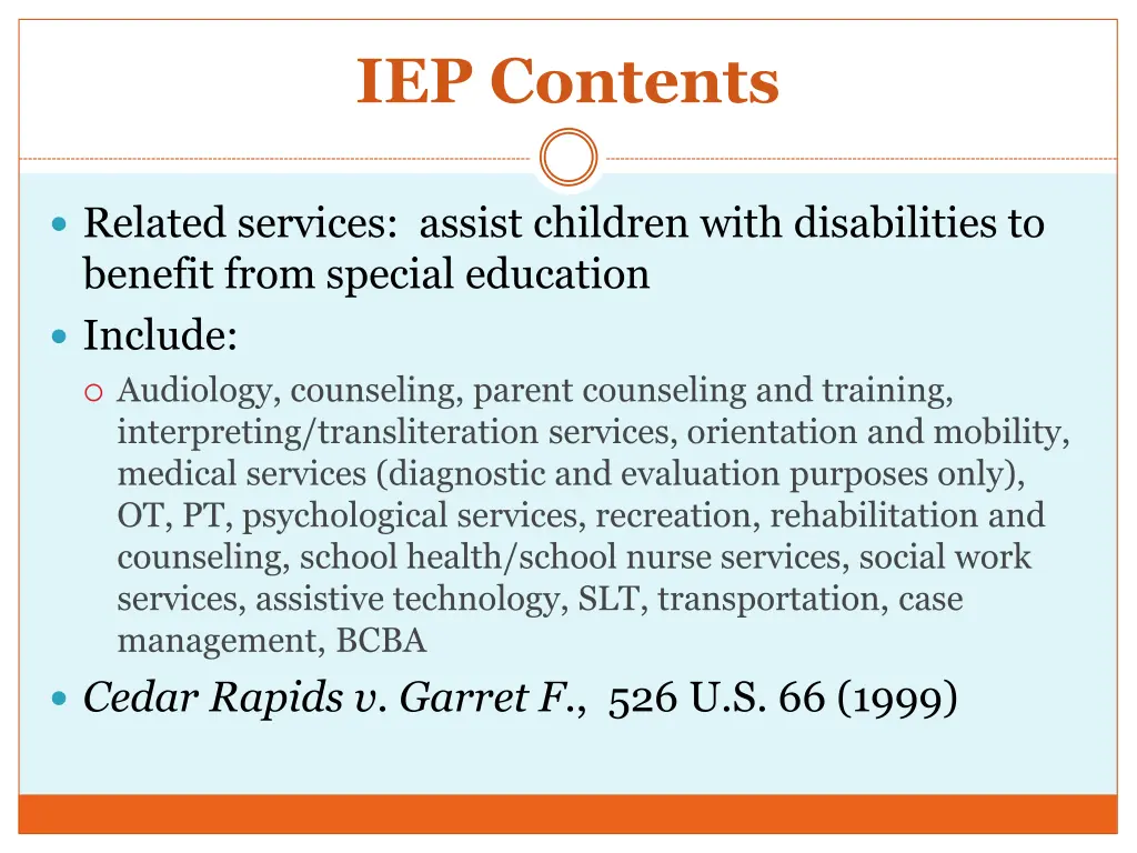 iep contents 9