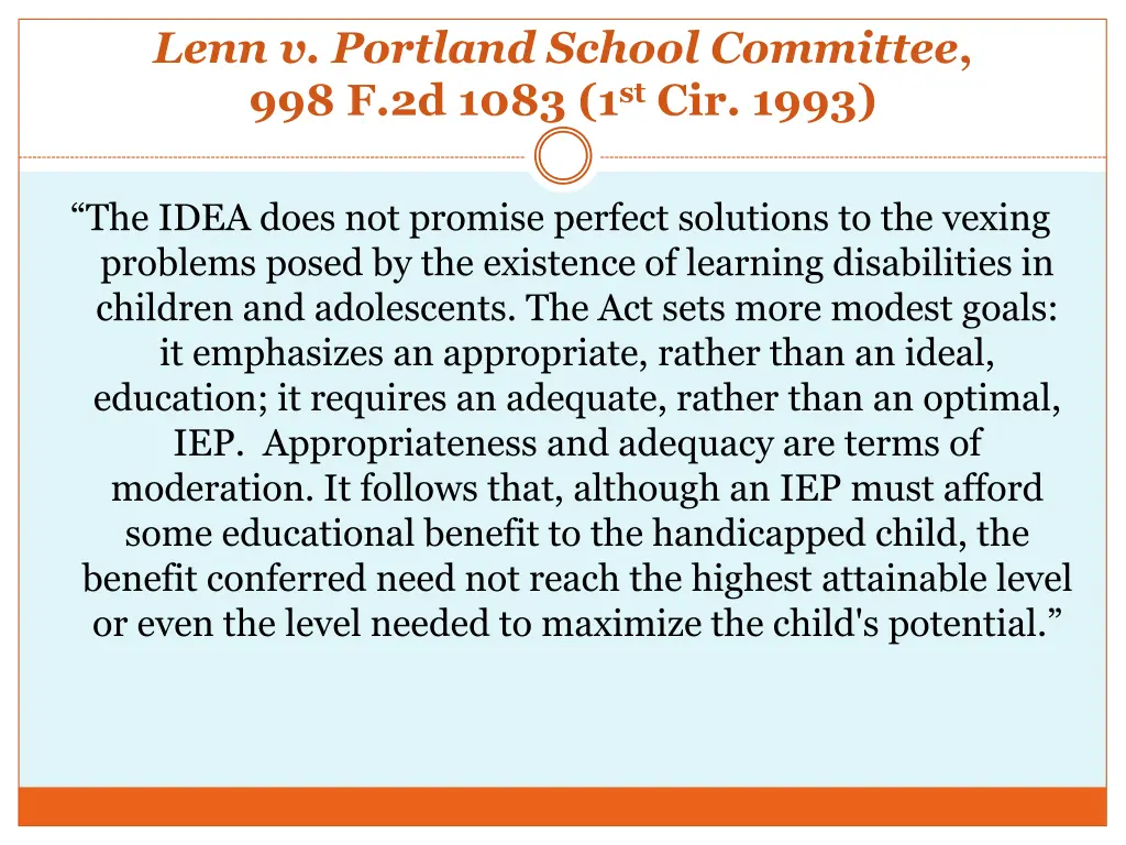 lenn v portland school committee 998 f 2d 1083