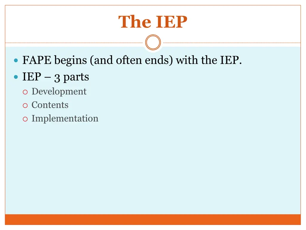 the iep