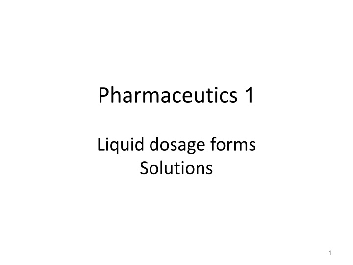 pharmaceutics 1