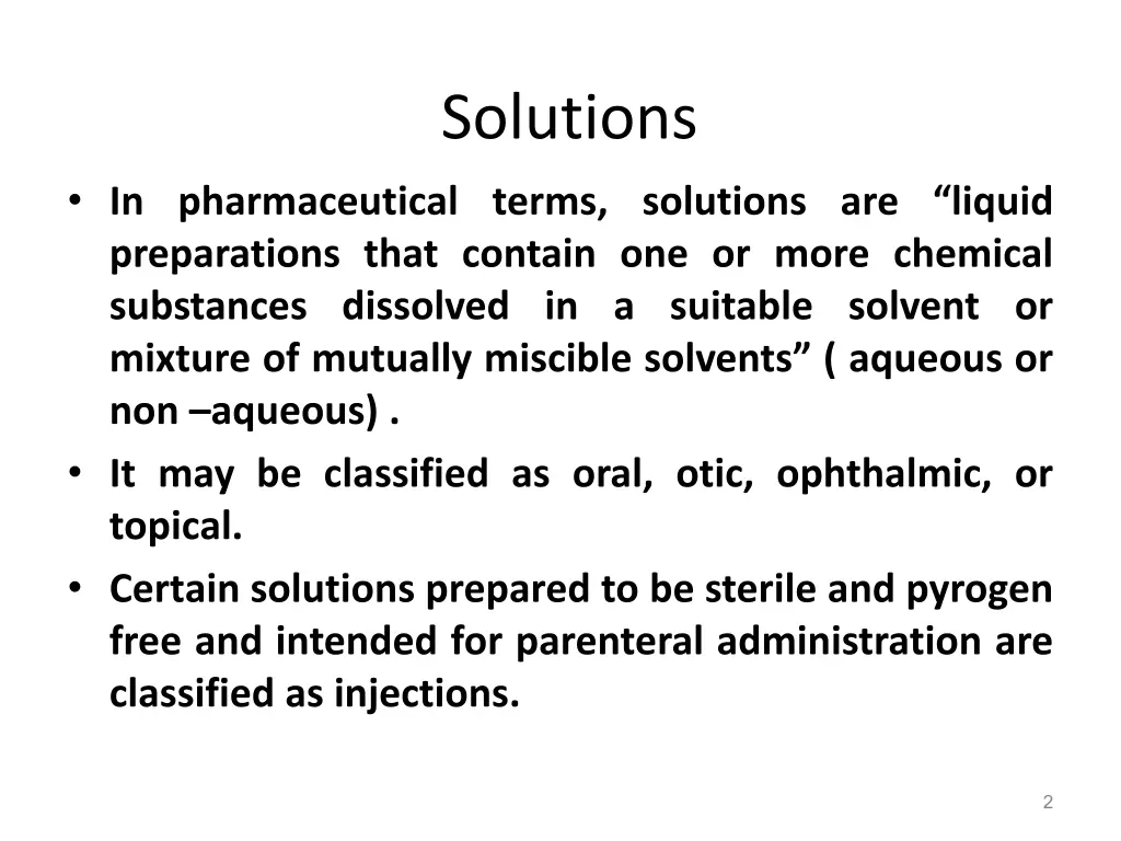 solutions