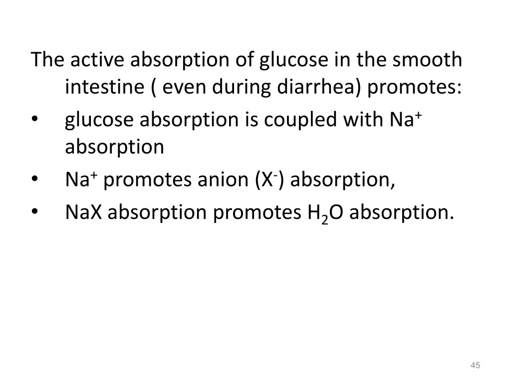 the active absorption of glucose in the smooth