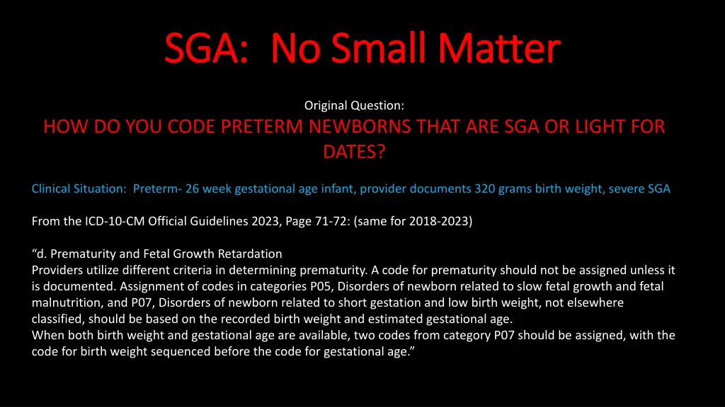 sga no small matter sga no small matter